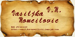 Vasiljka Momčilović vizit kartica